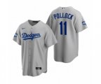 Los Angeles Dodgers A.J. Pollock Gray 2020 World Series Champions Replica Jersey