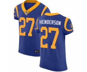 Los Angeles Rams #27 Darrell Henderson Royal Blue Alternate Vapor Untouchable Elite Player Football Jersey