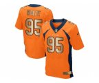 Denver Broncos #95 Derek Wolfe Orange Team Color Stitched NFL New Elite Gold Jersey