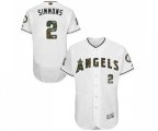 Los Angeles Angels of Anaheim #2 Andrelton Simmons Authentic White 2016 Memorial Day Fashion Flex Base Baseball Jersey