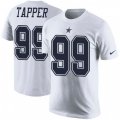 Dallas Cowboys #99 Charles Tapper White Rush Pride Name & Number T-Shirt