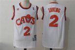 Cleveland Cavaliers #2 Kyrie Irving White Hardwood Classics Soul Swingman Throwback Jersey