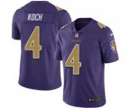 Baltimore Ravens #4 Sam Koch Limited Purple Rush Vapor Untouchable Football Jersey