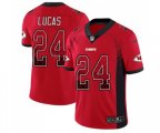 Kansas City Chiefs #24 Jordan Lucas Limited Red Rush Drift Fashion Football Jersey