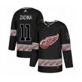 Detroit Red Wings #11 Filip Zadina Authentic Black Team Logo Fashion NHL Jersey