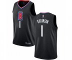 Los Angeles Clippers #1 Jerome Robinson Authentic Black Basketball Jersey Statement Edition
