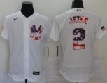 Nike New York Yankees #2 Derek Jeter White 2020 Stars & Stripes 4th of July Jersey