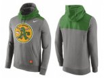 Oakland Athletics Nike Gray Cooperstown Collection Hybrid Pullover Hoodie
