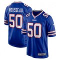 Buffalo Bills #50 Gregory Rousseau Nike Royal 2021 NFL Draft First Round Pick Game Jersey