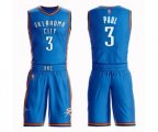 Oklahoma City Thunder #3 Chris Paul Swingman Royal Blue Basketball Suit Jersey - Icon Edition