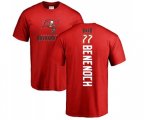 Tampa Bay Buccaneers #77 Caleb Benenoch Red Backer T-Shirt