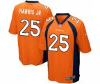 Denver Broncos #25 Chris Harris Jr Game Orange Team Color Football Jersey