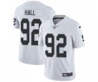 Oakland Raiders #92 P.J. Hall White Vapor Untouchable Limited Player Football Jersey
