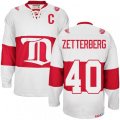 CCM Detroit Red Wings #40 Henrik Zetterberg Premier White Winter Classic Throwback NHL Jersey