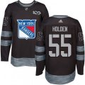 New York Rangers #55 Nick Holden Premier Black 1917-2017 100th Anniversary NHL Jersey