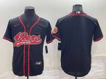 San Francisco 49ers Blank Black Stitched MLB Cool Base Nike Baseball Jersey