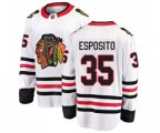Chicago Blackhawks #35 Tony Esposito Fanatics Branded White Away Breakaway NHL Jersey
