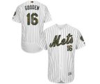 New York Mets #16 Dwight Gooden Authentic White 2016 Memorial Day Fashion Flex Base MLB Jersey