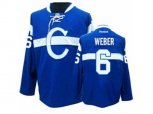 Montreal Canadiens #6 Shea Weber Premier Blue Third NHL Jersey