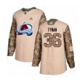 Colorado Avalanche #36 T.J. Tynan Authentic Camo Veterans Day Practice Hockey Jersey