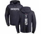 New England Patriots #7 Jake Bailey Navy Blue Backer Pullover Hoodie