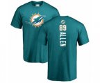 Miami Dolphins #89 Dwayne Allen Aqua Green Backer T-Shirt