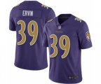 Baltimore Ravens #39 Tyler Ervin Limited Purple Rush Vapor Untouchable Football Jersey