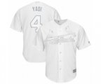 St. Louis Cardinals #4 Yadier Molina Yadi Authentic White 2019 Players Weekend Baseball Jersey