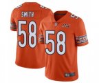 Chicago Bears #58 Roquan Smith Orange Alternate 100th Season Limited Football Jersey