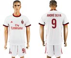 2017-18 AC Milan 9 ANDERSILVA Away Soccer Jersey