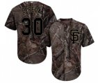 San Francisco Giants #30 Orlando Cepeda Authentic Camo Realtree Collection Flex Base Baseball Jersey