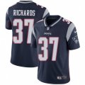 New England Patriots #37 Jordan Richards Navy Blue Team Color Vapor Untouchable Limited Player NFL Jersey
