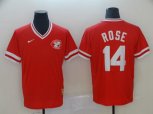 Nike Cincinnati Reds #14 Pete Rose Red M&N MLB Jersey