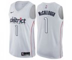 Washington Wizards #1 Chris McCullough Swingman White NBA Jersey - City Edition