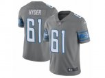 Detroit Lions #61 Kerry Hyder Limited Steel Rush NFL Jersey