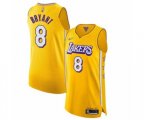 Los Angeles Lakers #8 Kobe Bryant Authentic Gold 2019-20 City Edition Basketball Jersey