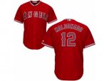 Los Angeles Angels of Anaheim #12 Martin Maldonado Replica Red Alternate Cool Base MLB Jersey