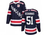 Adidas New York Rangers #51 David Desharnais Navy Blue Authentic 2018 Winter Classic Stitched NHL Jersey
