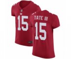 New York Giants #15 Golden Tate III Red Alternate Vapor Untouchable Elite Player Football Jersey