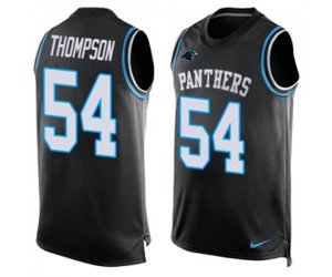 Carolina Panthers #54 Shaq Thompson Limited Black Player Name & Number Tank Top Football Jersey