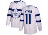 Toronto Maple Leafs #11 Zach Hyman White Authentic 2018 Stadium Series Stitched NHL Jersey