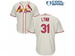 St. Louis Cardinals #31 Lance Lynn Authentic Cream Alternate Cool Base MLB Jersey