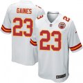 Kansas City Chiefs #23 Phillip Gaines Game White NFL Jersey