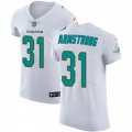 Miami Dolphins #31 Cornell Armstrong White Men's Stitched NFL Vapor Untouchable Elite Jersey