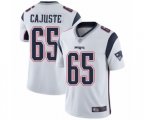 New England Patriots #65 Yodny Cajuste White Vapor Untouchable Limited Player Football Jersey