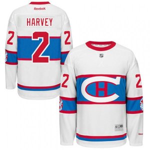 Montreal Canadiens #2 Doug Harvey Premier White 2016 Winter Classic NHL Jersey