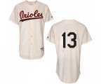 Baltimore Orioles #13 Manny Machado Replica Cream 1954 Turn Back The Clock Baseball Jersey