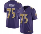 Baltimore Ravens #75 Jonathan Ogden Limited Purple Rush Vapor Untouchable Football Jersey