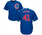 Chicago Cubs #41 Steve Cishek Replica Royal Blue Alternate Cool Base MLB Jersey