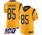 Los Angeles Rams #85 Jack Youngblood Limited Gold Rush Vapor Untouchable 100th Season Football Jersey